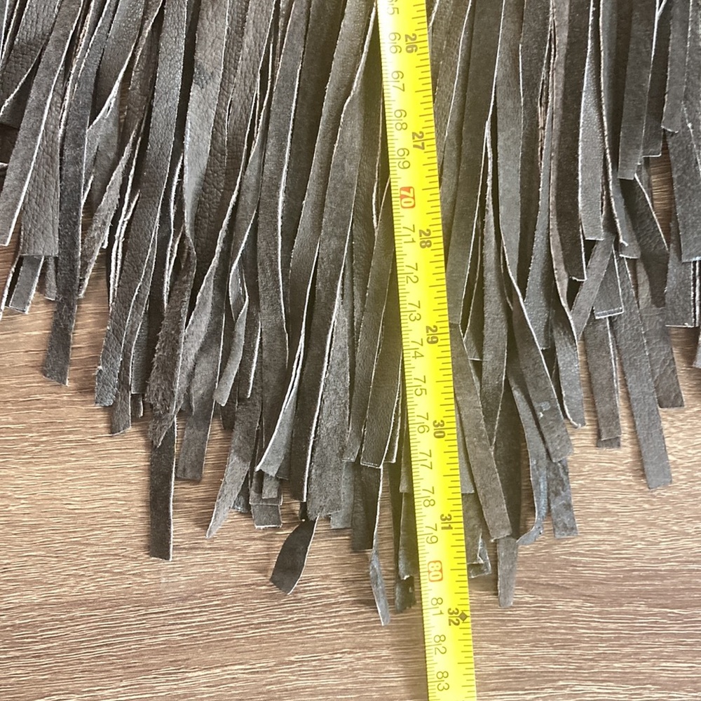 Pre Owned Maxima Wilsons Leather Patchwork Fringe… - image 5